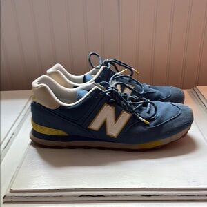 New Balance Blue and Yellow Sneakers